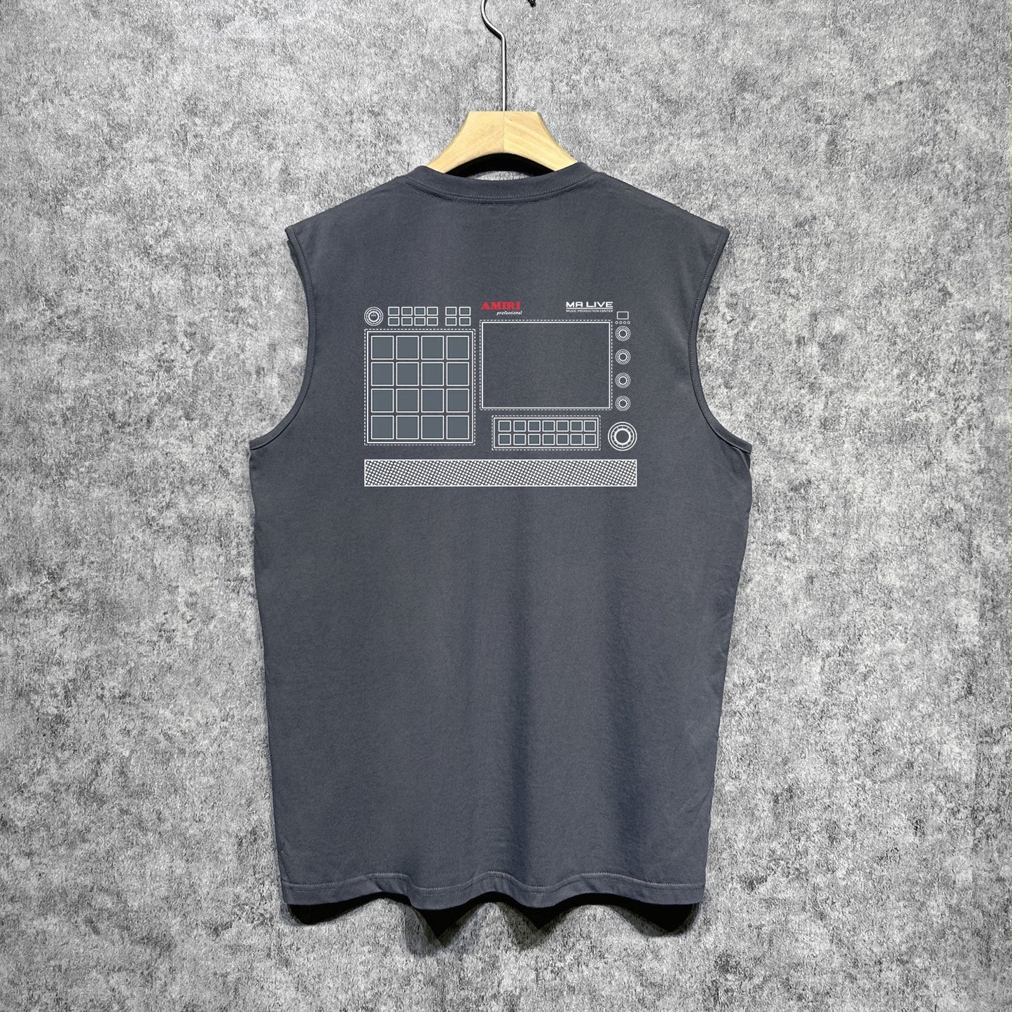 Amiri tank top tv channel printing