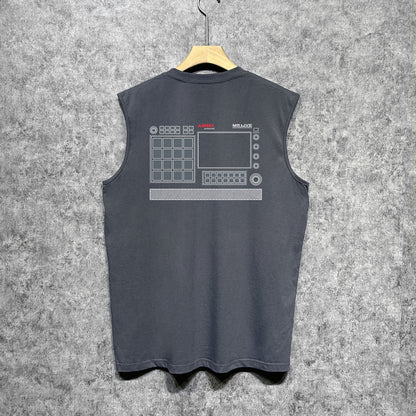 Amiri tank top tv channel printing