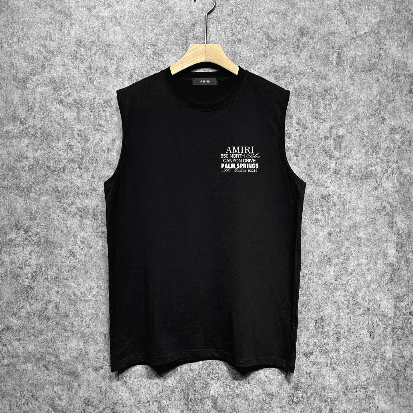 Amiri tank top pink bone print