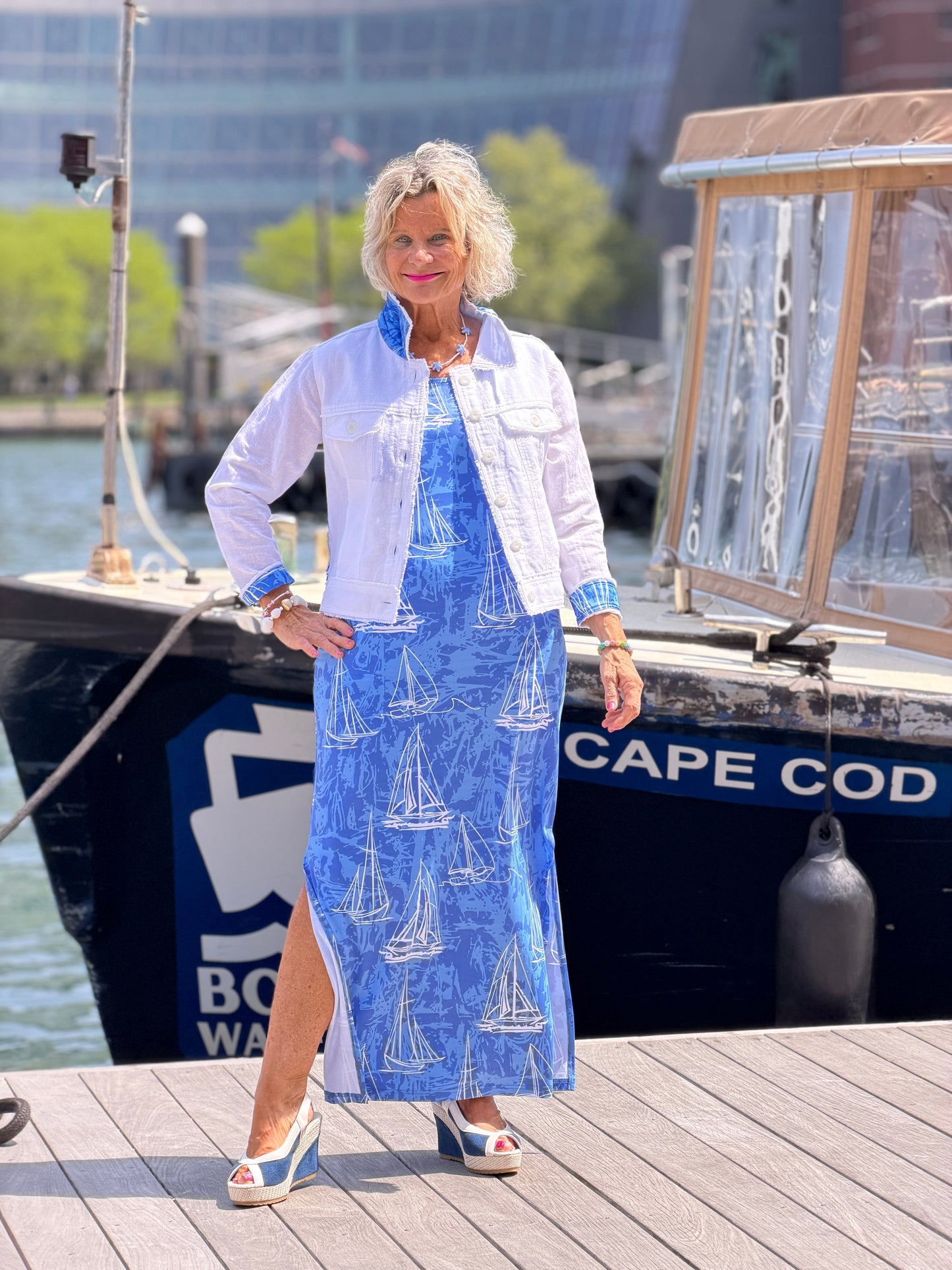HARBOR BLUES SAILBOAT TANK MAXI