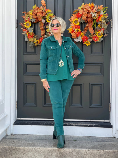 LULU-B EMERALD  VELOUR JACKET