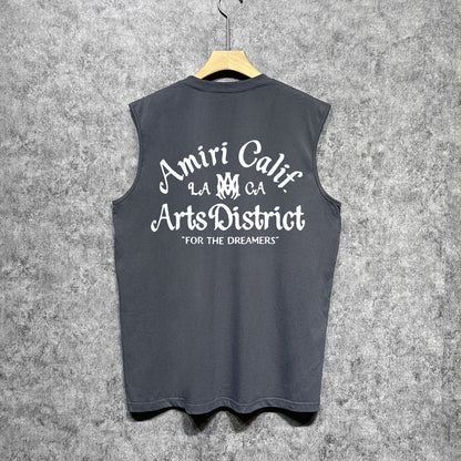 Amiri tank top artistic word printing