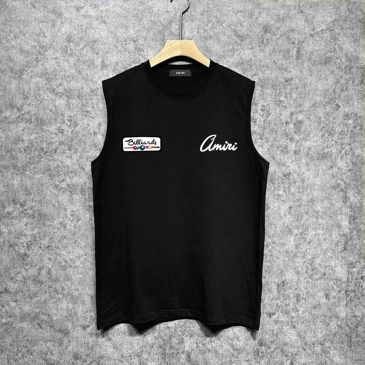 Amiri tank top billiards sketch printing