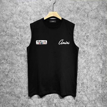 Amiri tank top billiards sketch printing