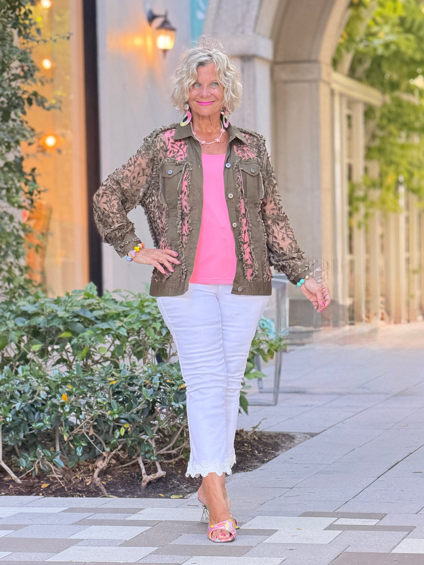 Ethyl Garden Wall Jacket - OLIVE
