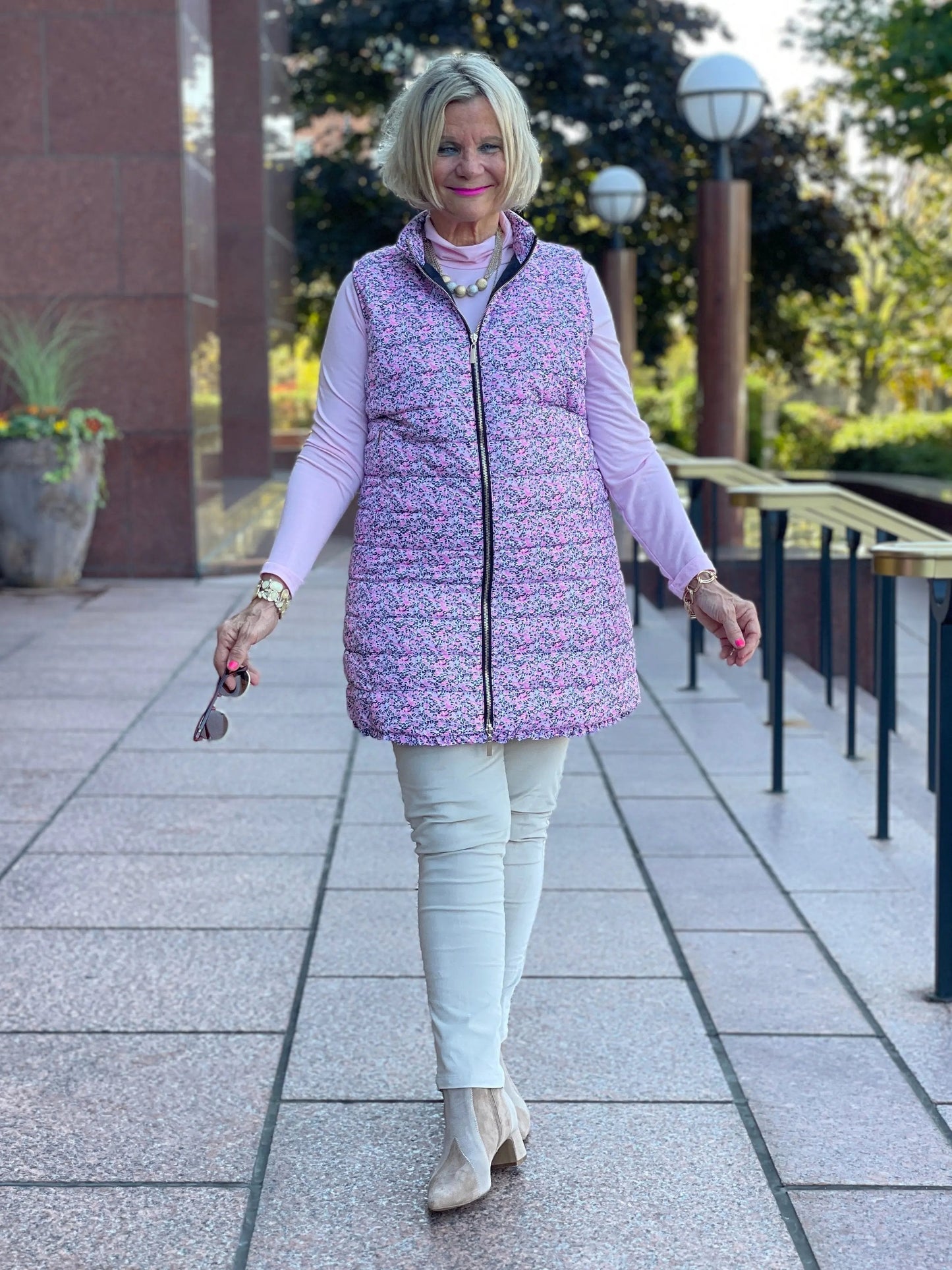 AUBREY PINK PUFFER VEST