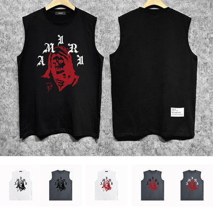 Amiri tank top bandana skull print