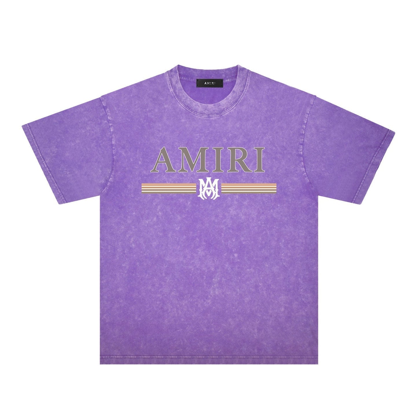 Amiri Washed Distressed T Shirt Printed Trendy Pure Cotton
