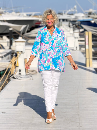LULU B PALM BEACH SPALSH TUNIC