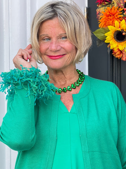 EMERALD HEARTS NECKLACE