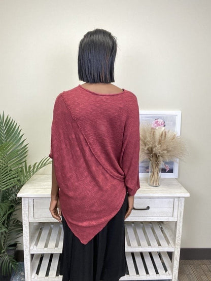 You're Always On My Mind Women's Asymmetrical Long Sleeve Top