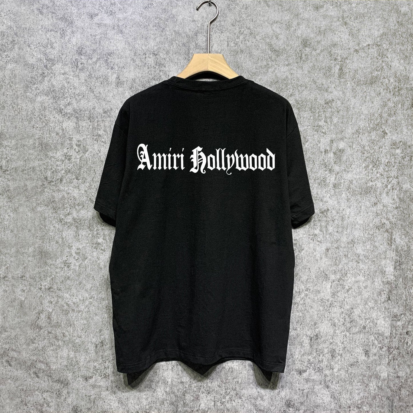 Amiri t shirts sanskrit printing short sleeve