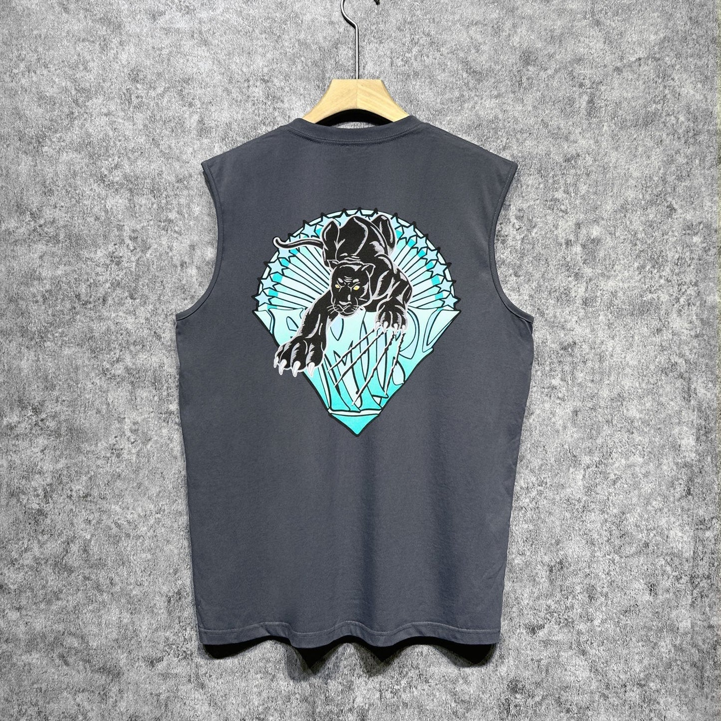 Amiri tank top black panther print