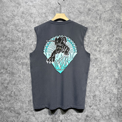 Amiri tank top black panther print