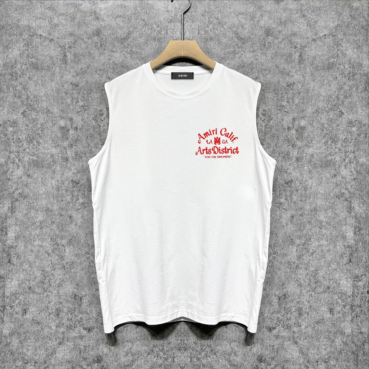 Amiri tank top artistic word printing