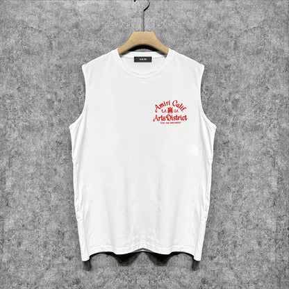 Amiri tank top artistic word printing
