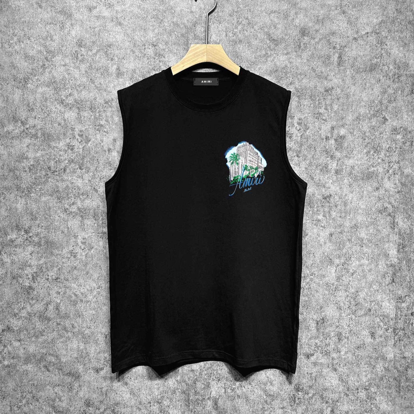 Amiri tank top urban forest printing
