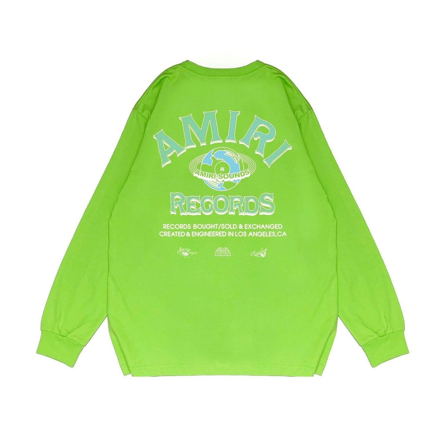 Amiri Long Sleeved Shirt Printed Trendy Pure Cotton