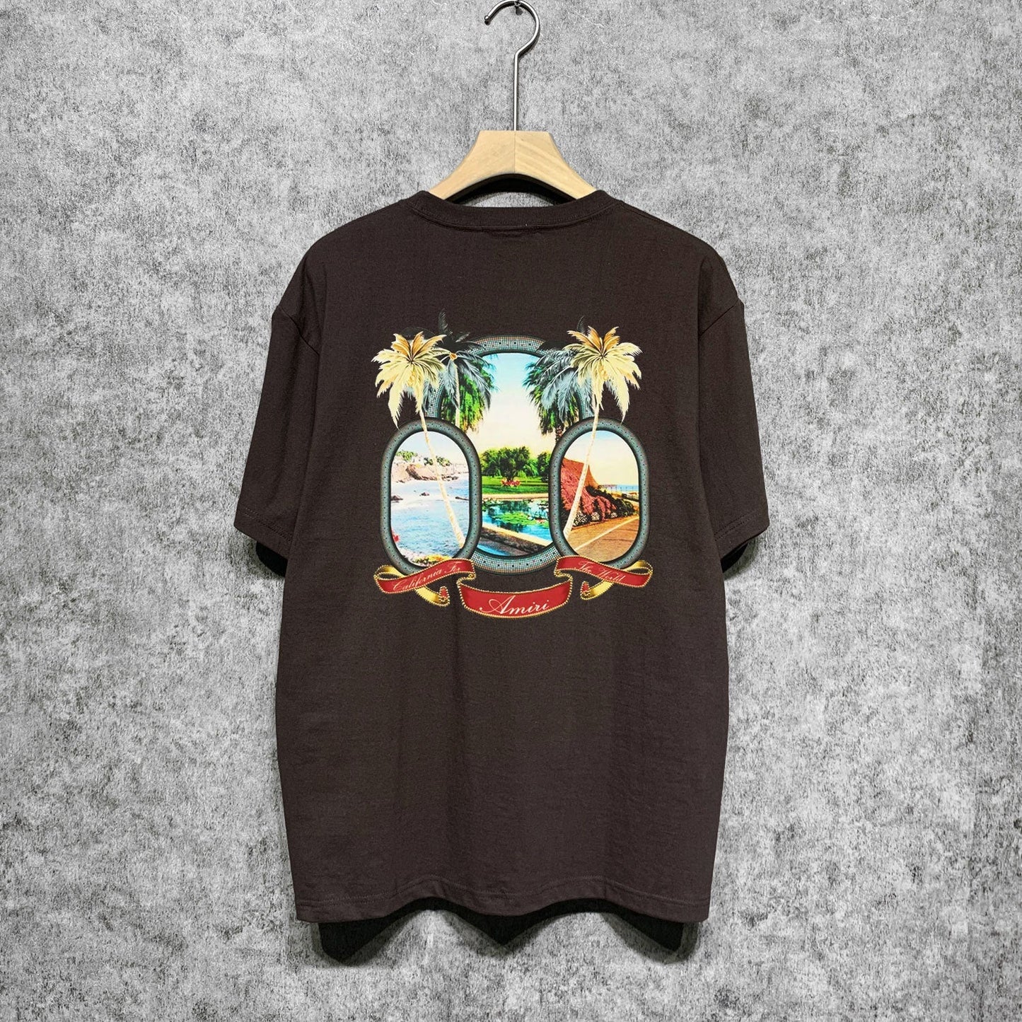 Amiri t shirts printing short sleeve