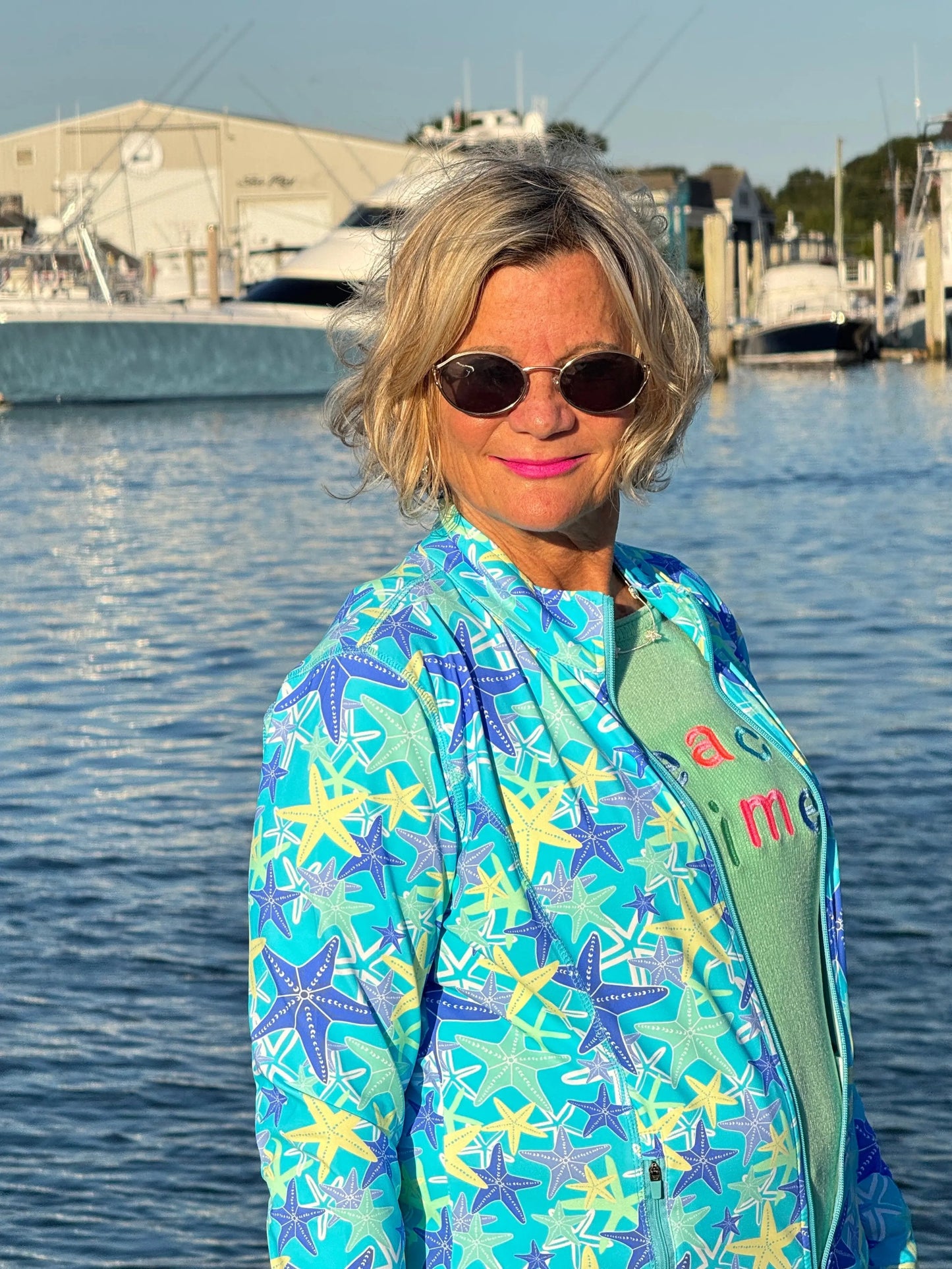 LULU-B MINT BEACH TIME SWEATER