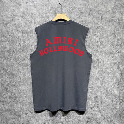 Amiri tank top hollywood pure letterprinting