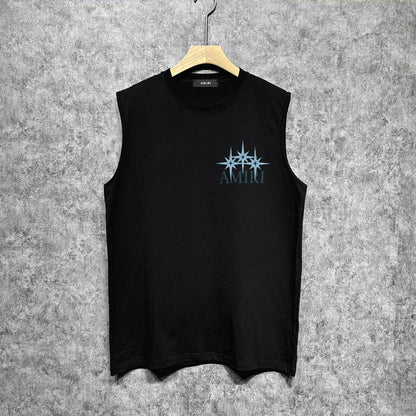 Amiri tank top bone crack star print
