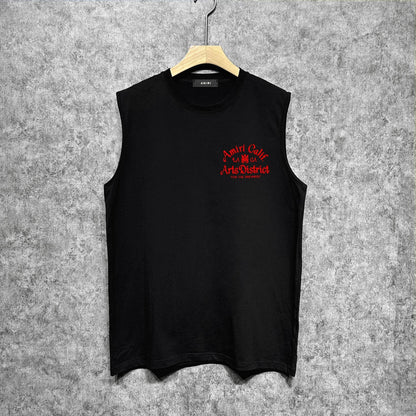 Amiri tank top artistic word printing