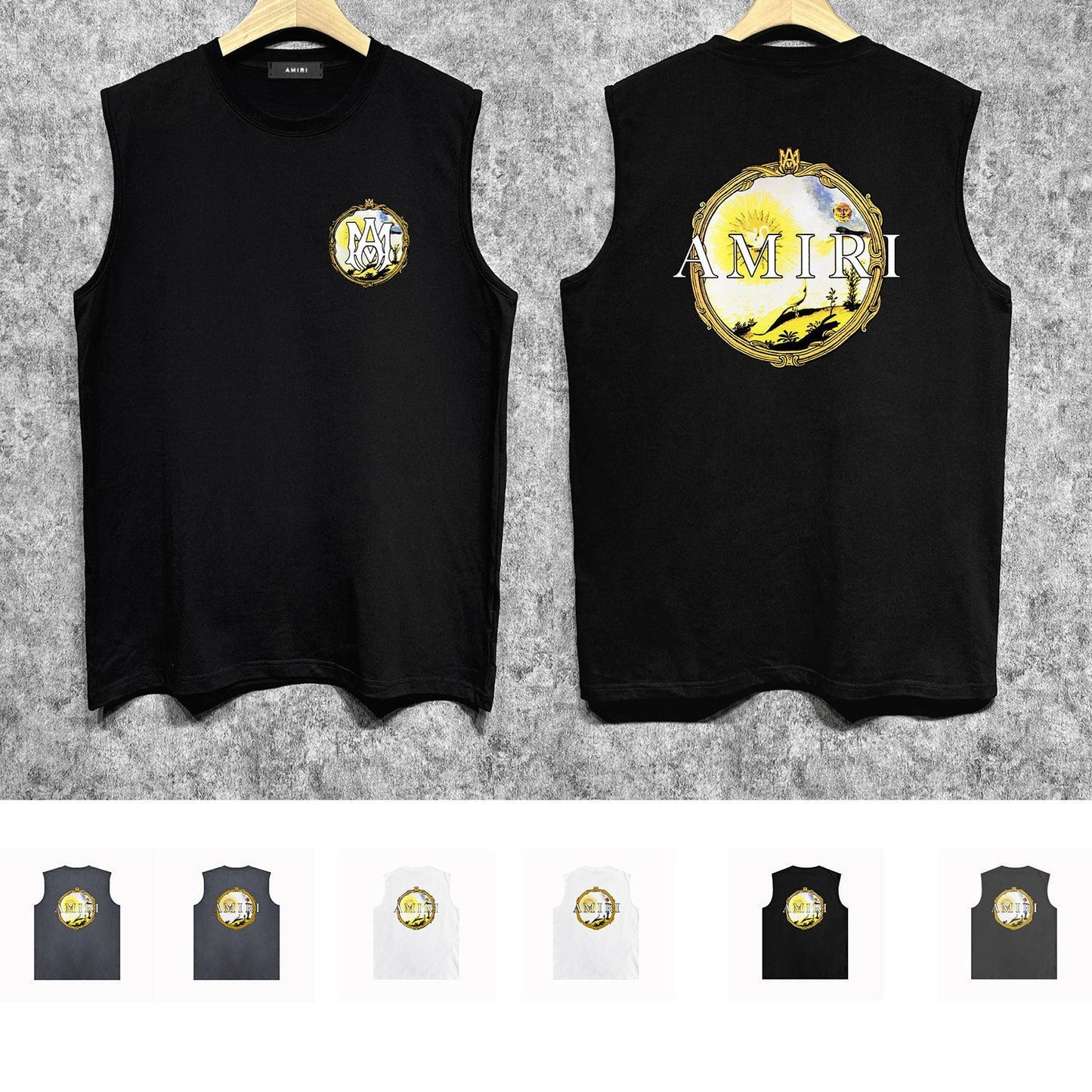 Amiri tank top magic mirror printing