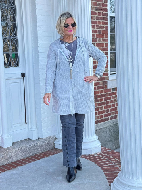 Ethyl Hooded Sweater Tunic - Dynamo
