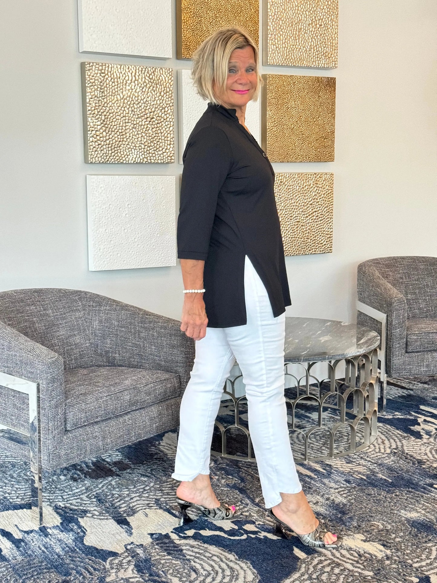LULU-B BLACK TUNIC