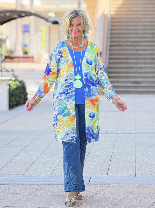 Ethyl Classic Long Length Cardi - Soulful