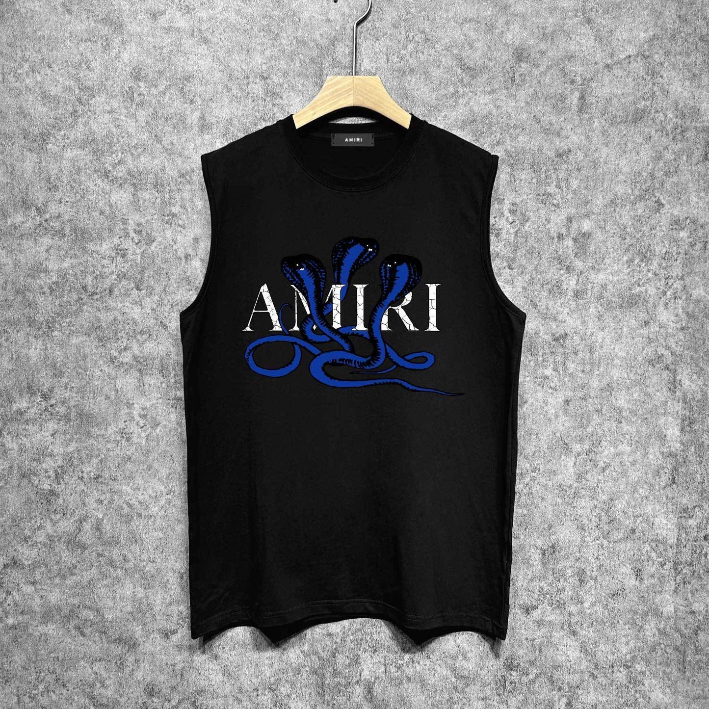 Amiri tank top new font cobra printing