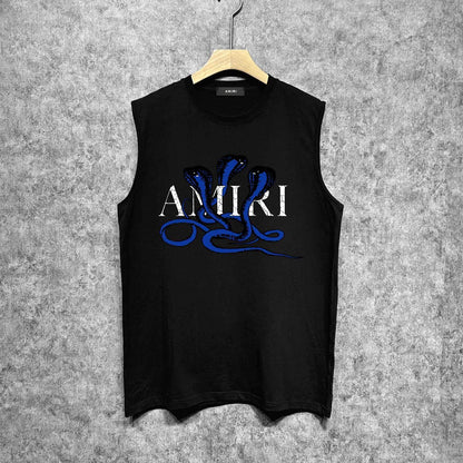 Amiri tank top new font cobra printing