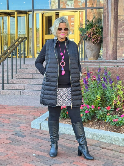 LULU-B BLACK PUFFER VEST