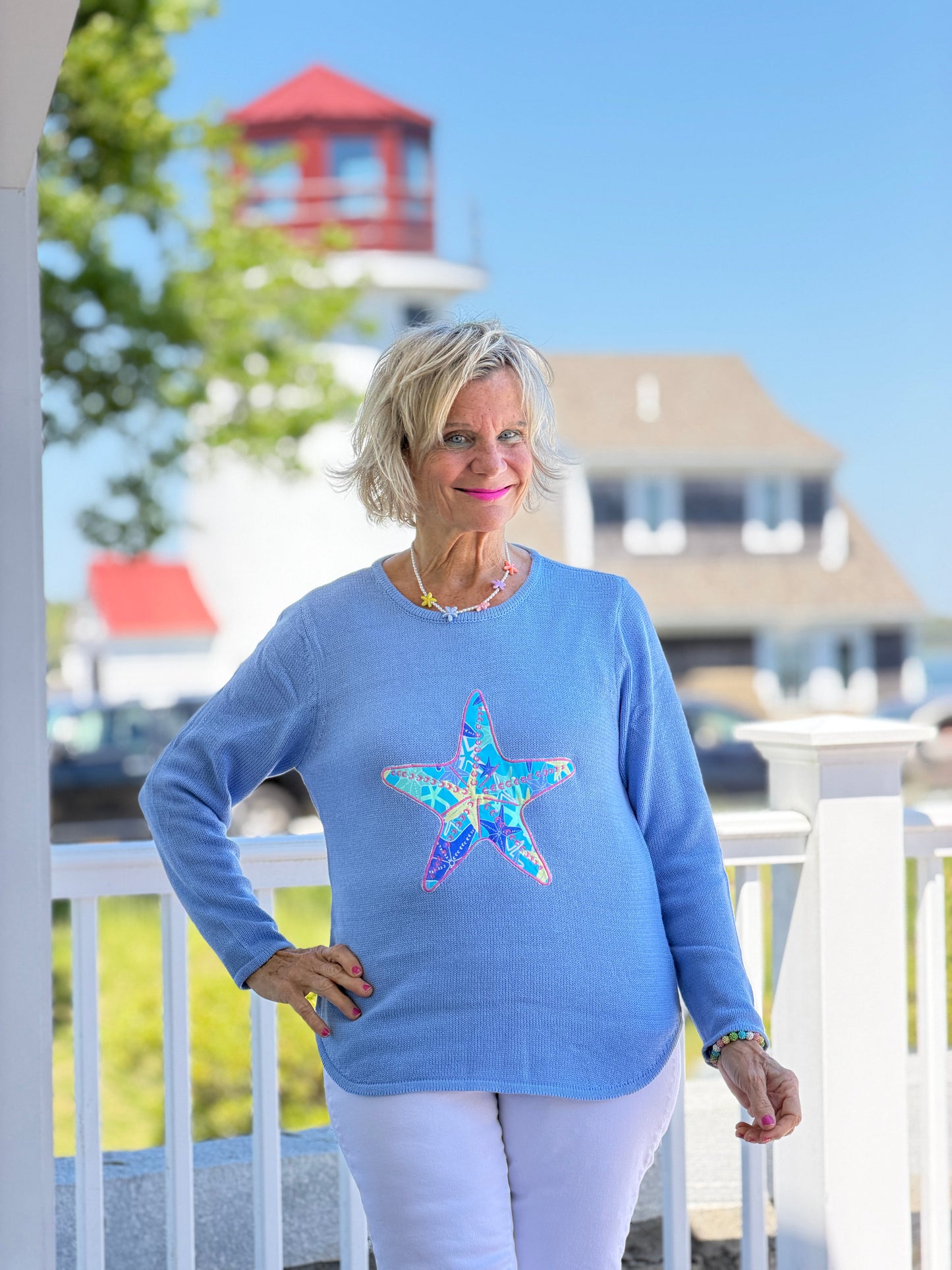 BEACH CLUB PERRI STARFISH SWEATER
