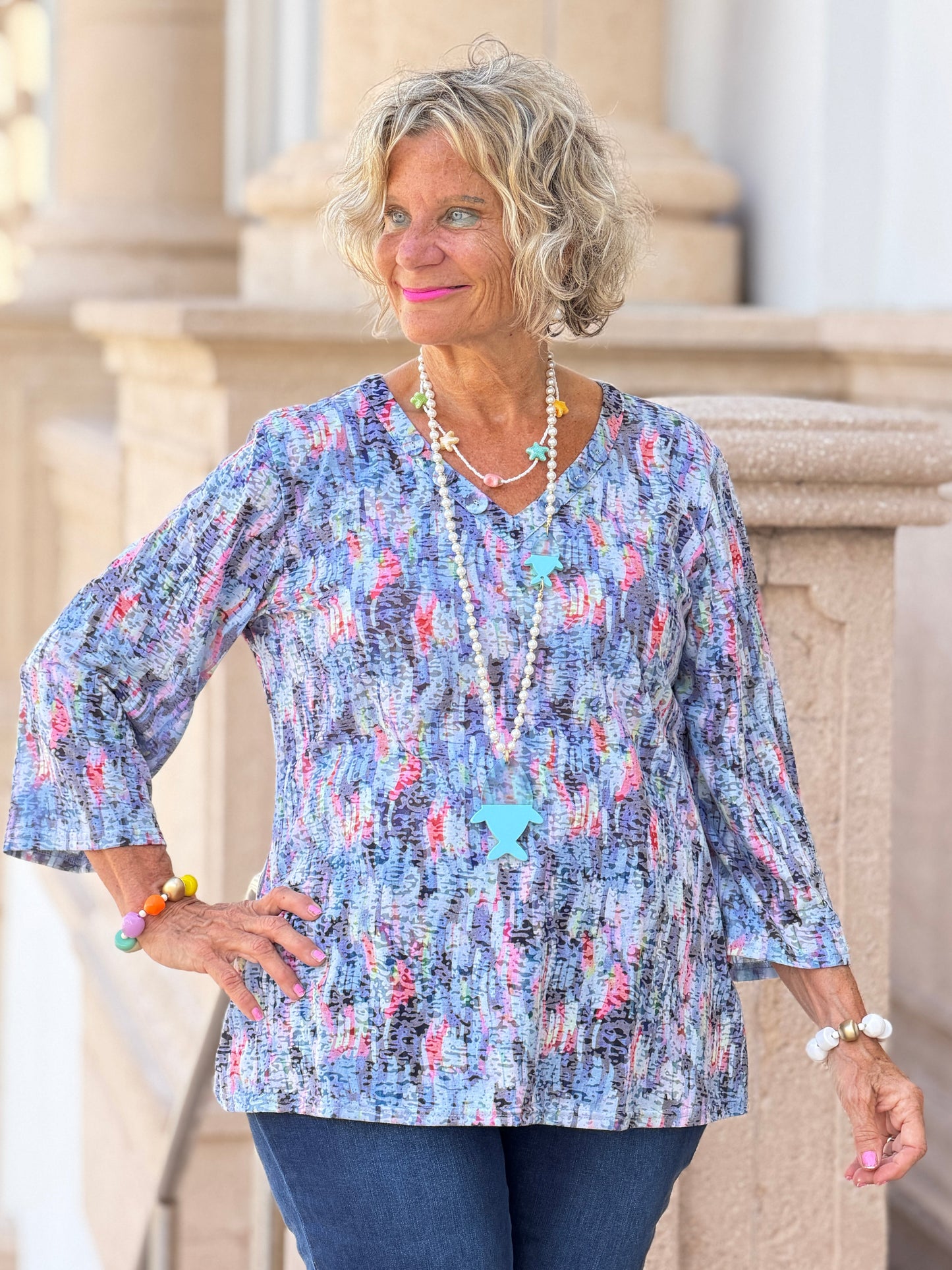 Ethyl The Social Butterfly Top - Star Light