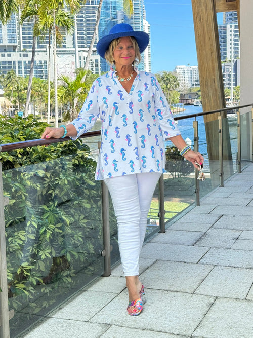 LULU B SHORELINE CHARM TUNIC