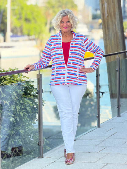 LULU B STARS FULL ZIPPER JACKET