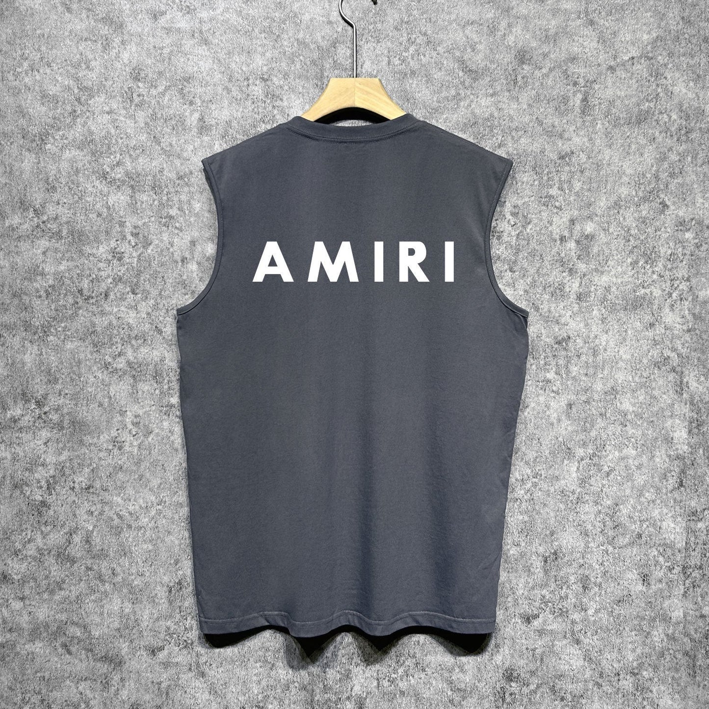 Amiri tank top flat thick letter spider armband printing