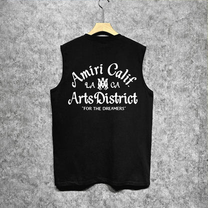 Amiri tank top artistic word printing