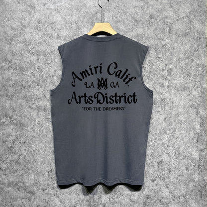Amiri tank top artistic word printing