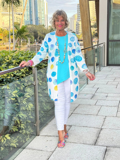 AQUA DOT CARDIGAN