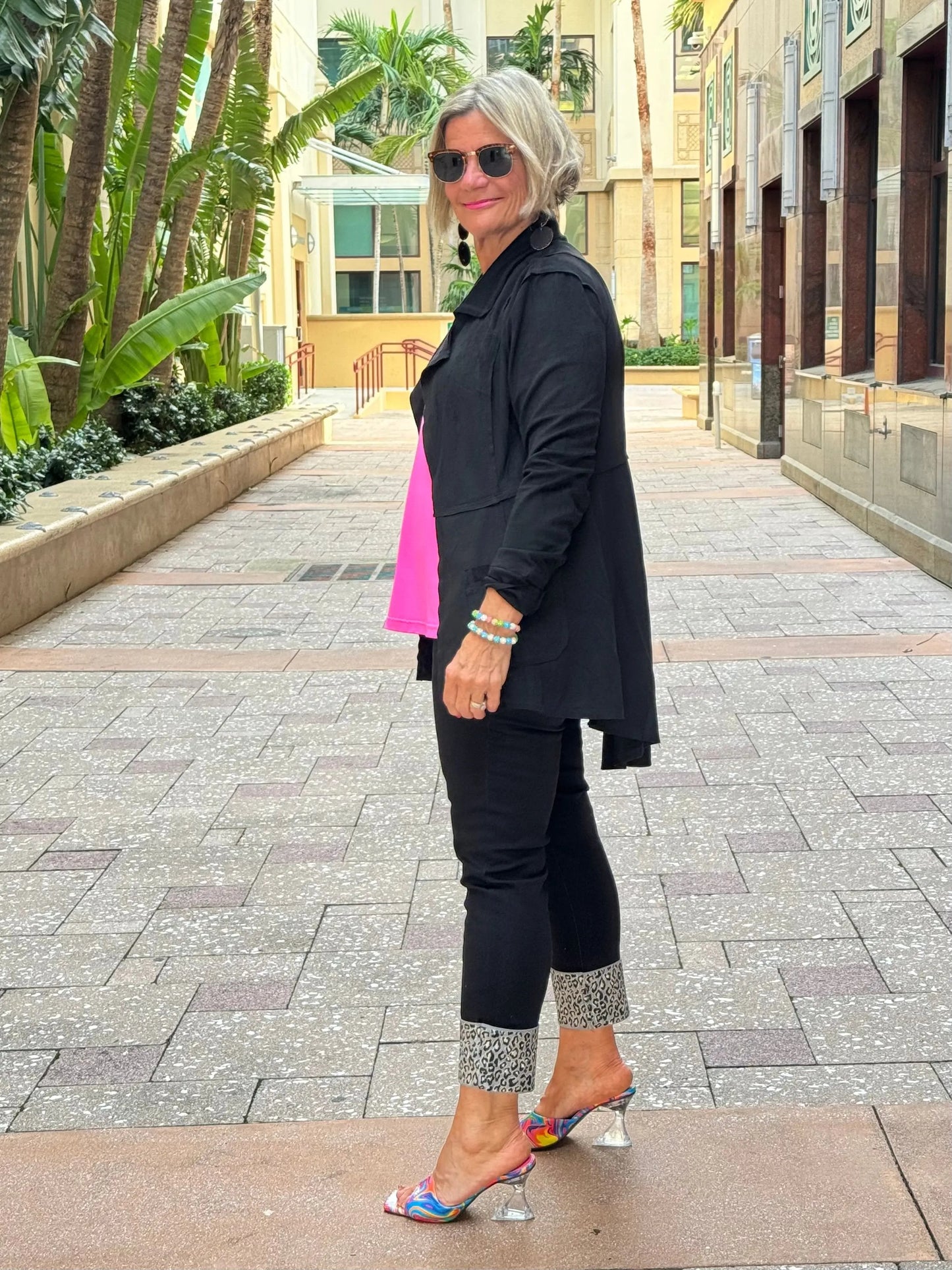 Ethyl  Power Dresser Blazer - Phoenix/BLACK