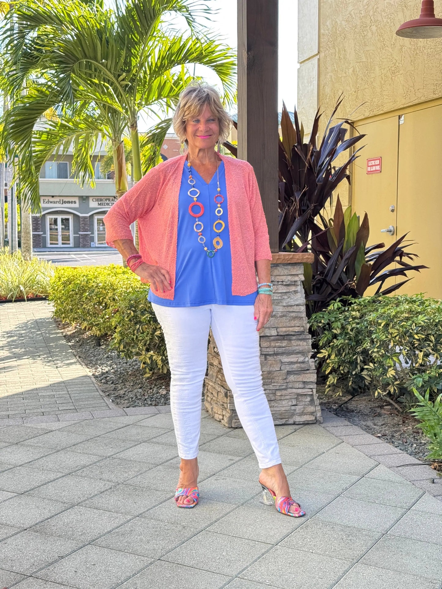 LULU-B SALMON MESH WRAP