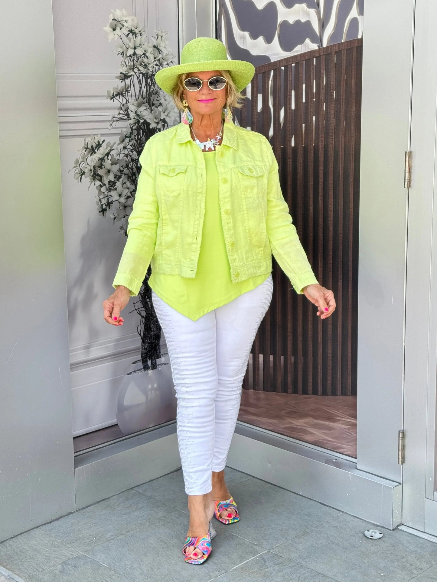 LULU B LIME LINE JACKET