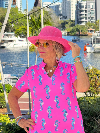 LULU B SEAHORSE BAY SHORT SLEEVE DRESS