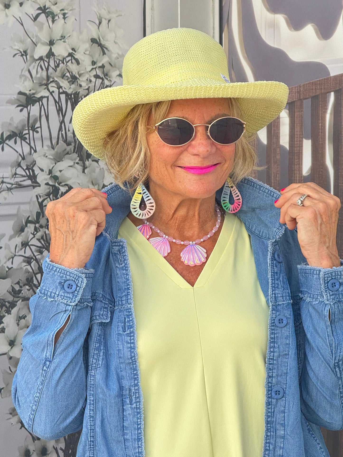 LULU-B CHAMBRAY BLUE LINEN JACKET