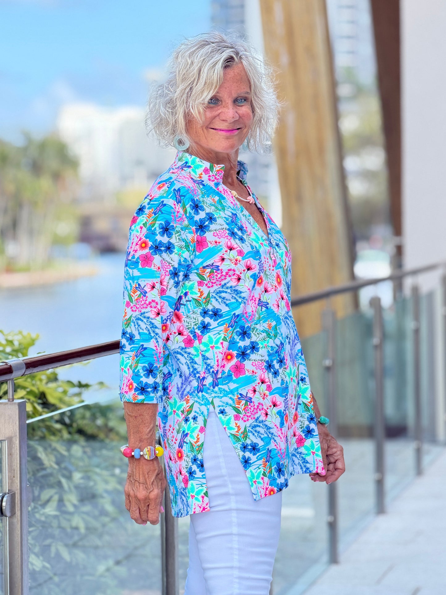 LULU B PARADISE GARDEN TUNIC