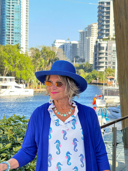 LULU B SHORELINE CHARM RUFFLE DRESS