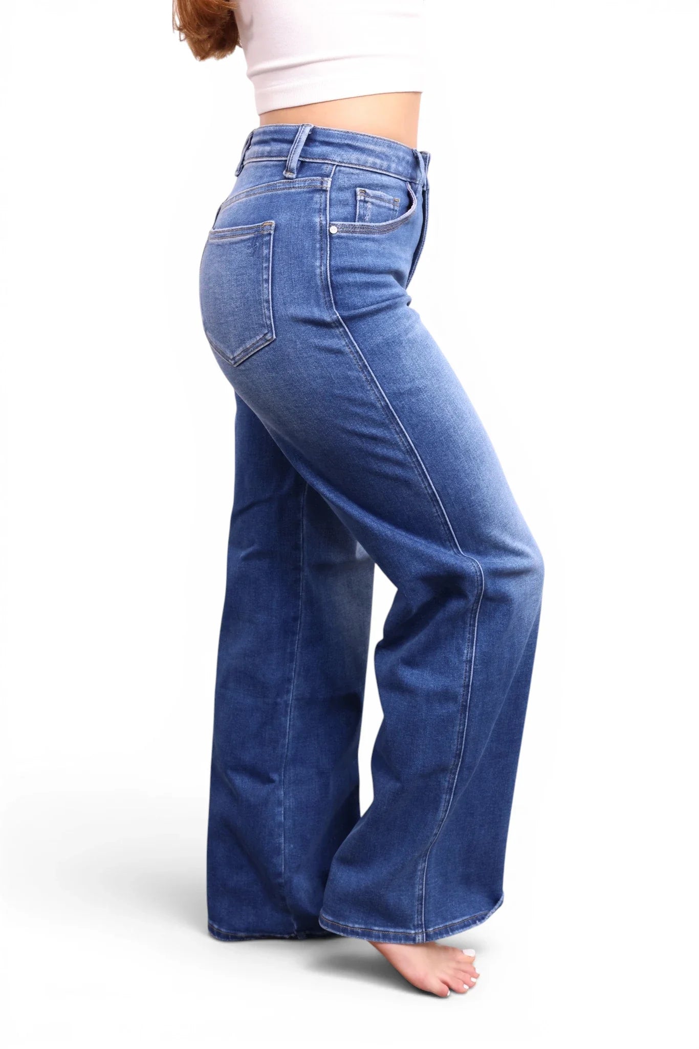 The Carson High-Rise Tummy Control Vintage Wide Leg Jeans